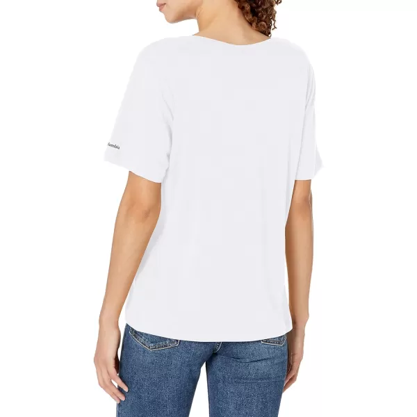 imageColumbia Womens Bluebird Day Relaxed V NeckWhiteJubilant Escape Graphic