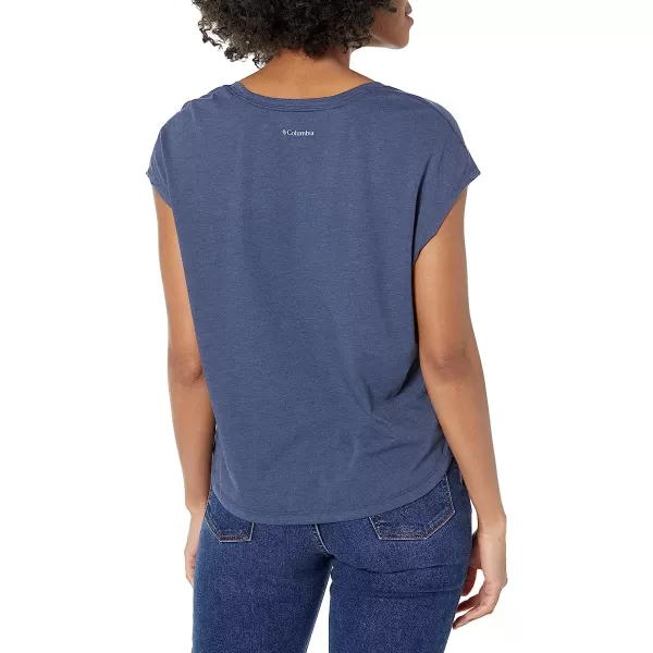 imageColumbia Womens Bluebird Days Modern Short Sleeve TeeNocturnal HeatherPeaceful Perspective Grx