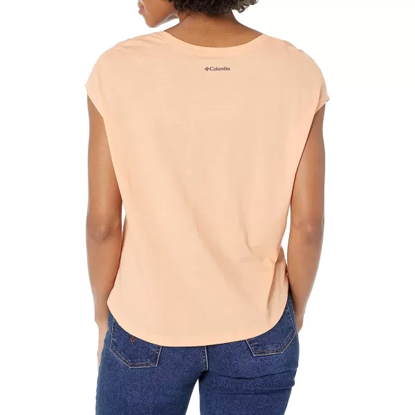 imageColumbia Womens Bluebird Days Modern Short Sleeve TeePeach HeatherMindful Meditation Graphic