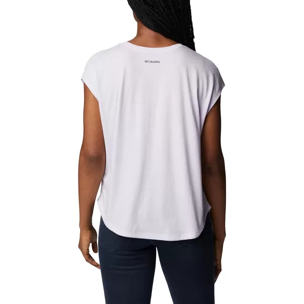 imageColumbia Womens Bluebird Days Modern Short Sleeve TeePurple Tint HeatherMeditation Isle Grx