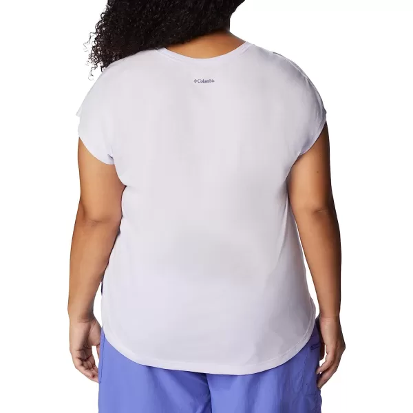imageColumbia Womens Bluebird Days Modern Short Sleeve TeePurple Tint HeatherMeditation Isle Grx