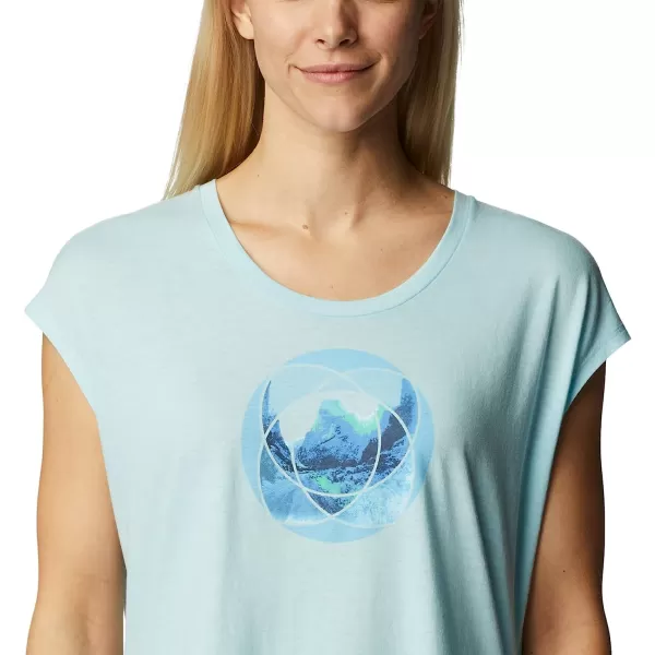 imageColumbia Womens Bluebird Days Modern Short Sleeve TeeSpring Blue HeatherMindful Meditation Grx