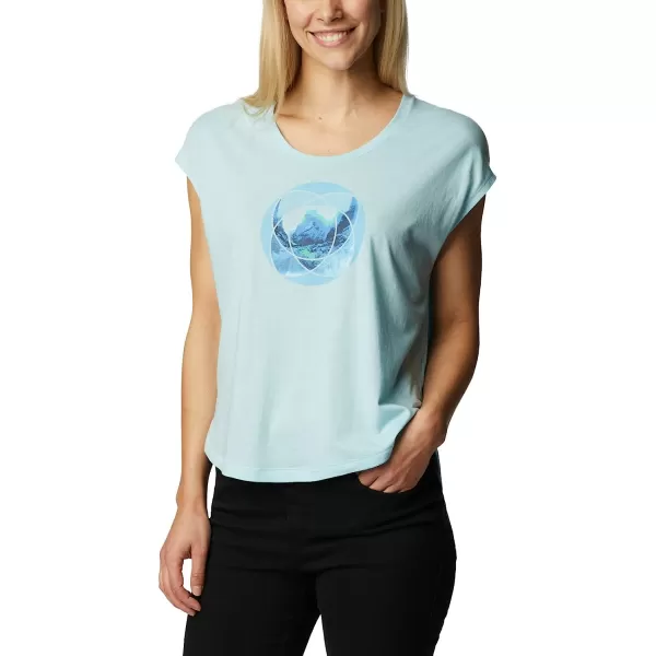 imageColumbia Womens Bluebird Days Modern Short Sleeve TeeSpring Blue HeatherMindful Meditation Grx
