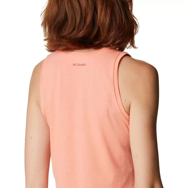 imageColumbia Womens Bluff Mesa Tank Top Lightweight Comfort StretchCoral Reef HeatherBranded Lakeshore