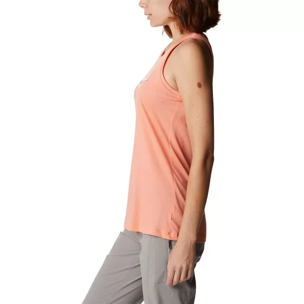 imageColumbia Womens Bluff Mesa Tank Top Lightweight Comfort StretchCoral Reef HeatherBranded Lakeshore
