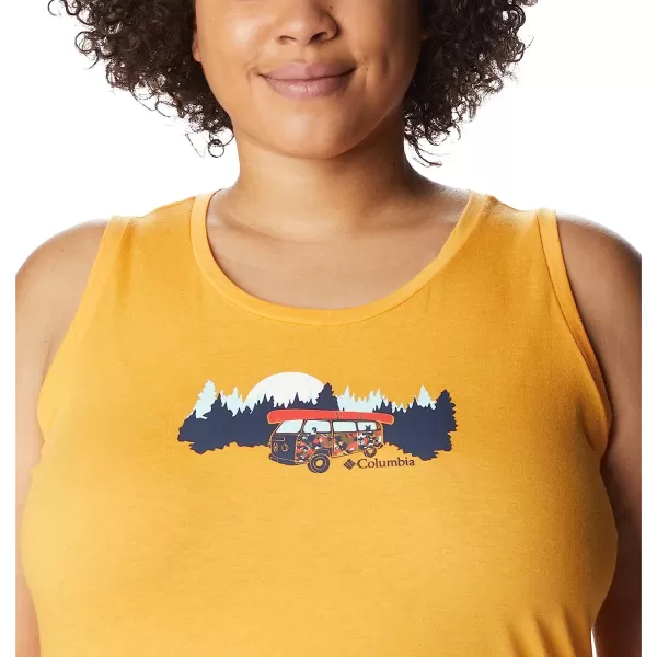 imageColumbia Womens Bluff Mesa Tank Top Lightweight Comfort StretchMango HeatherVan Life 3