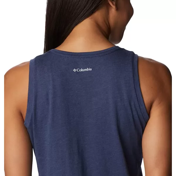 imageColumbia Womens Bluff Mesa Tank Top Lightweight Comfort StretchNocturnal HeatherBlooming Lines Graphic