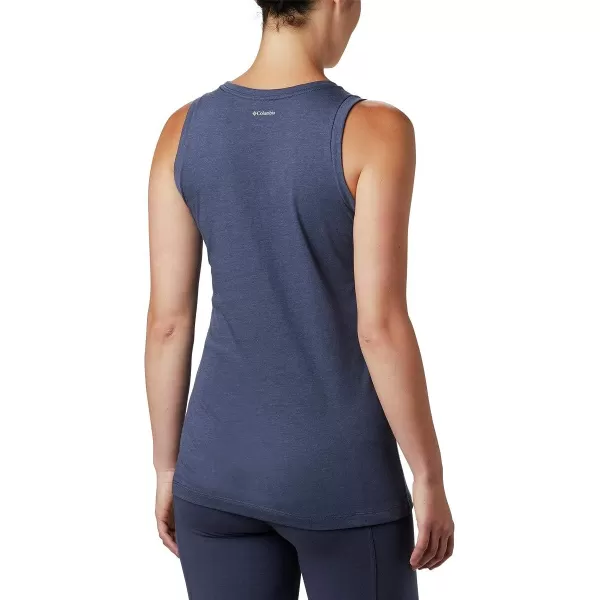 imageColumbia Womens Bluff Mesa Tank Top Lightweight Comfort StretchNocturnal HeatherFlower Power