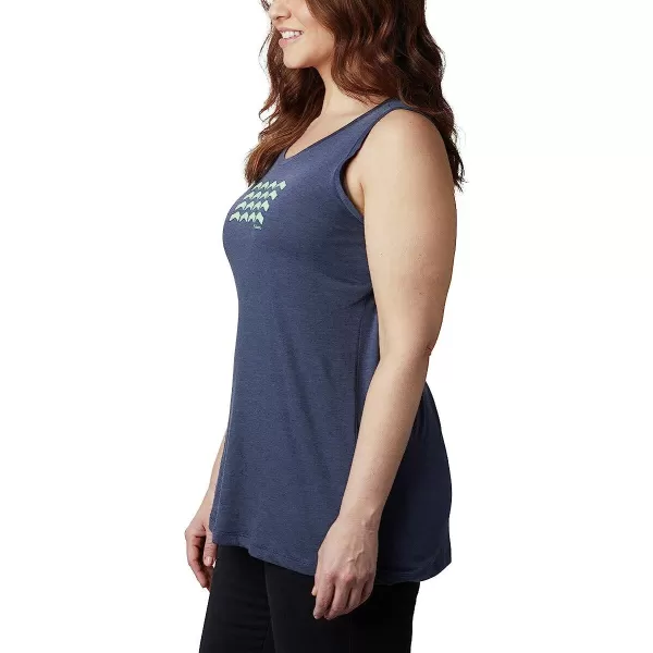 imageColumbia Womens Bluff Mesa Tank Top Lightweight Comfort StretchNocturnal HeatherWavy Way