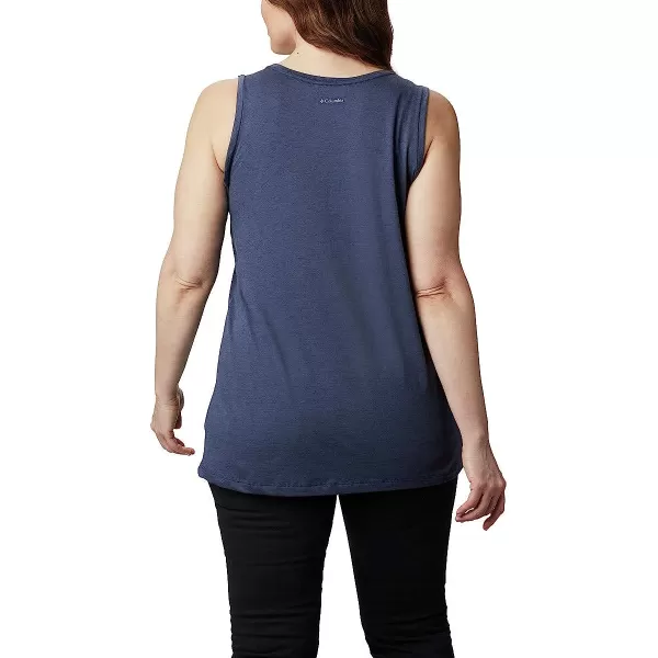 imageColumbia Womens Bluff Mesa Tank Top Lightweight Comfort StretchNocturnal HeatherWavy Way
