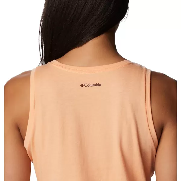 imageColumbia Womens Bluff Mesa Tank Top Lightweight Comfort StretchPeach HeatherMindful Meditation Graphic