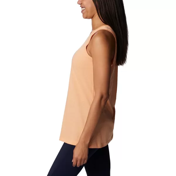 imageColumbia Womens Bluff Mesa Tank Top Lightweight Comfort StretchPeach HeatherMindful Meditation Graphic