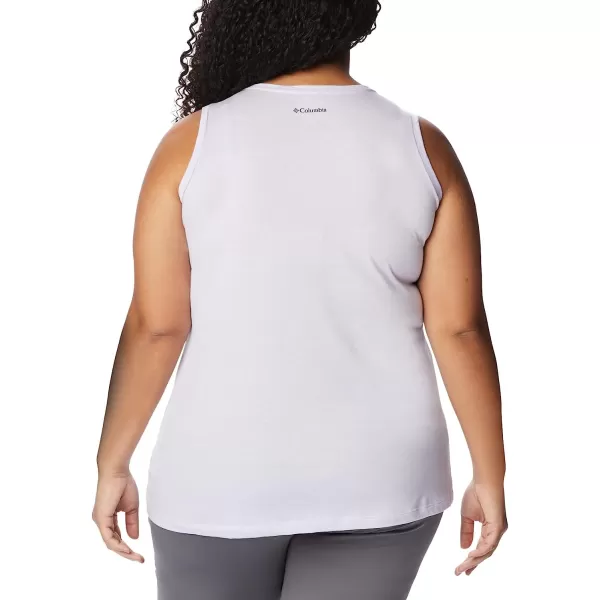 imageColumbia Womens Bluff Mesa Tank Top Lightweight Comfort StretchPurple Tint HeatherMeditation Isle Grx
