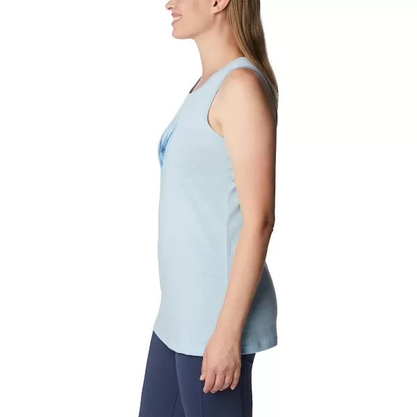 imageColumbia Womens Bluff Mesa Tank Top Lightweight Comfort StretchSpring Blue HeatherMindful Meditation Grx