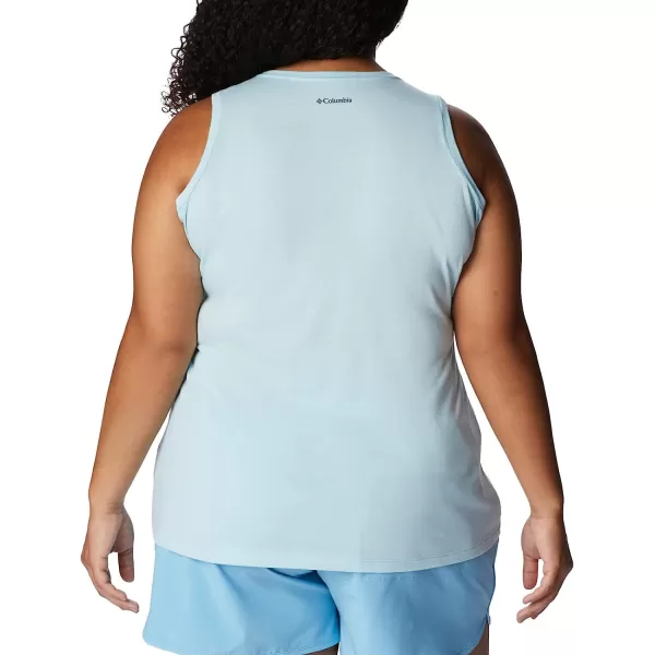 imageColumbia Womens Bluff Mesa Tank Top Lightweight Comfort StretchSpring Blue HeatherMindful Meditation Grx
