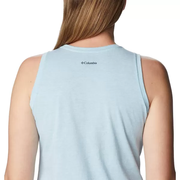 imageColumbia Womens Bluff Mesa Tank Top Lightweight Comfort StretchSpring Blue HeatherMindful Meditation Grx