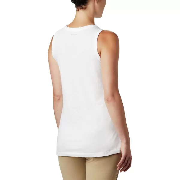 imageColumbia Womens Bluff Mesa Tank Top Lightweight Comfort StretchWhite HeatherWavy Way