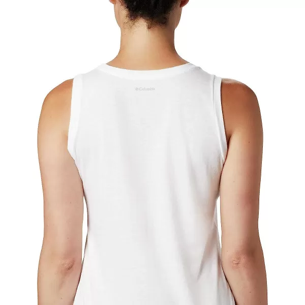 imageColumbia Womens Bluff Mesa Tank Top Lightweight Comfort StretchWhite HeatherWavy Way