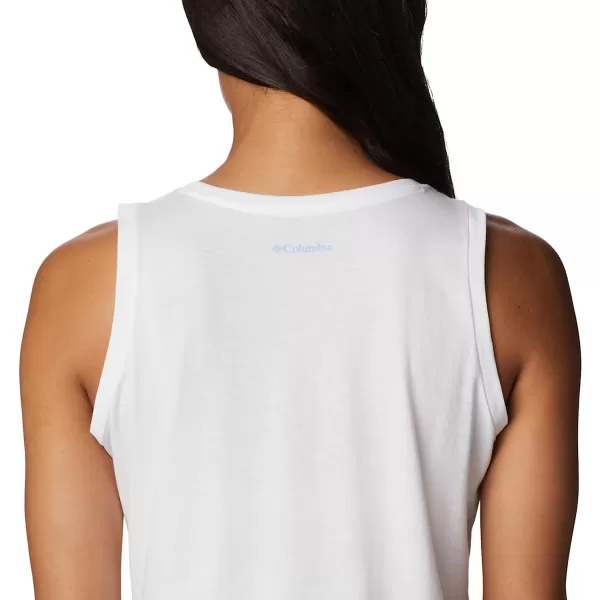 imageColumbia Womens Bluff Mesa Tank Top Lightweight Comfort StretchWhiteBest Site Graphic