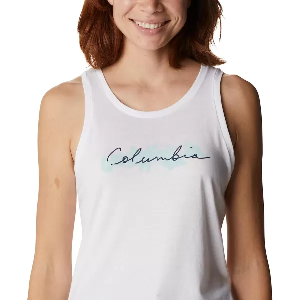 imageColumbia Womens Bluff Mesa Tank Top Lightweight Comfort StretchWhiteBranded Lakeshore