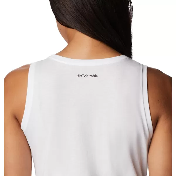 imageColumbia Womens Bluff Mesa Tank Top Lightweight Comfort StretchWhiteMeditation Isle Graphic