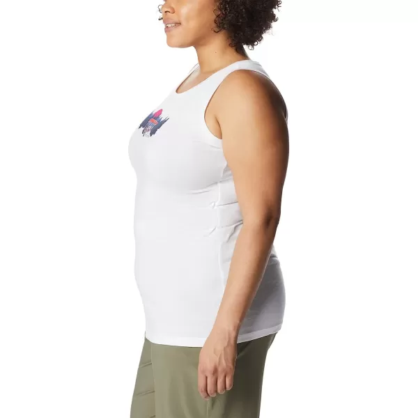 imageColumbia Womens Bluff Mesa Tank Top Lightweight Comfort StretchWhiteVan Life 3
