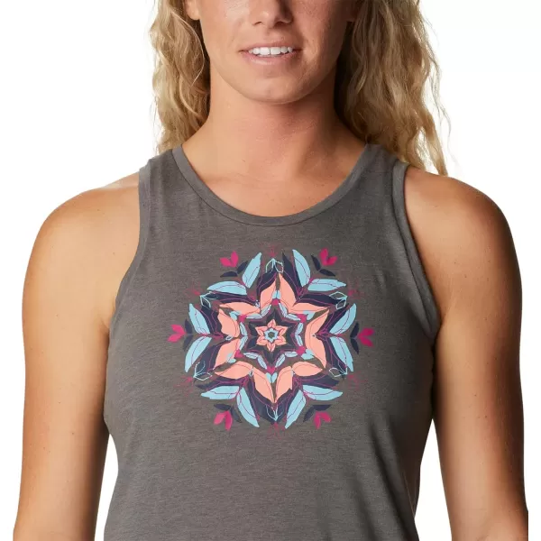 imageColumbia Womens Bluff Mesa TankCharcoal HeatherFloral Leafscape