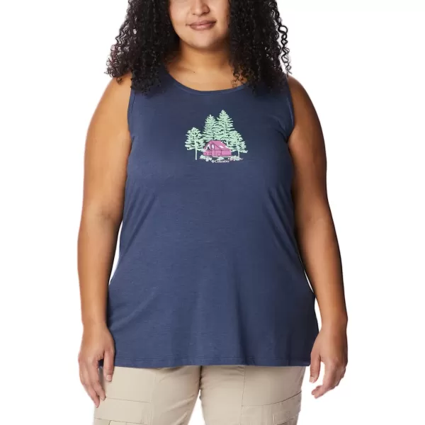 imageColumbia Womens Bluff Mesa TankNocturnal HeatherBest Site Graphic