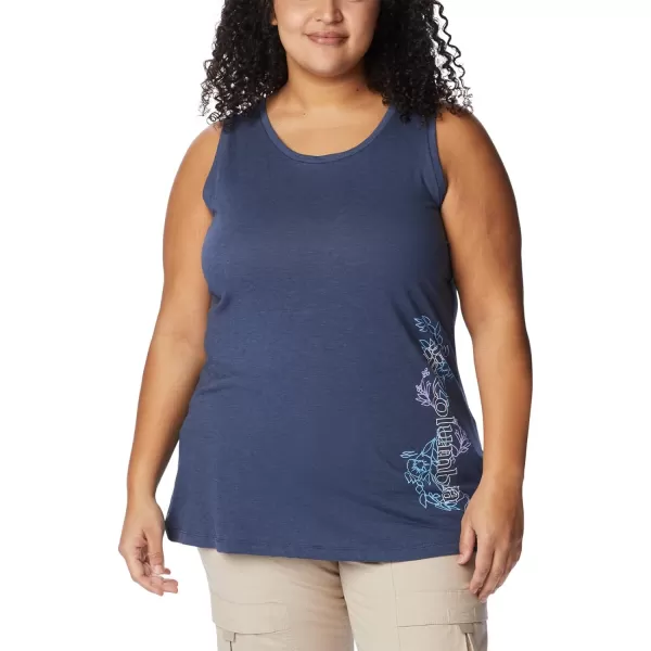 imageColumbia Womens Bluff Mesa TankNocturnal HeatherBlooming Lines Graphic
