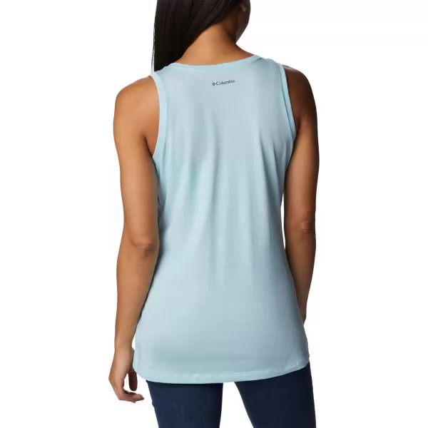 imageColumbia Womens Bluff Mesa TankSpring Blue HeatherBlooming Lines Graphic