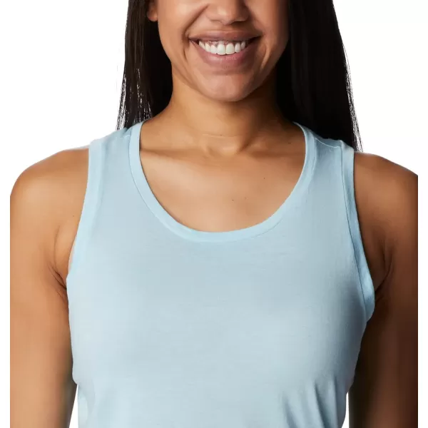 imageColumbia Womens Bluff Mesa TankSpring Blue HeatherBlooming Lines Graphic