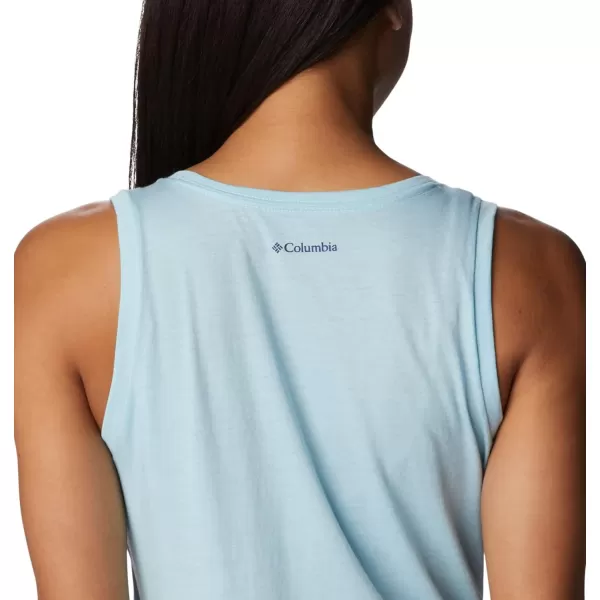 imageColumbia Womens Bluff Mesa TankSpring Blue HeatherBlooming Lines Graphic