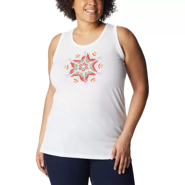 imageColumbia Womens Bluff Mesa TankWhiteFloral Landscape