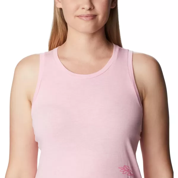 imageColumbia Womens Bluff Mesa TankWild Rose HeatherBlooming Lines Graphic