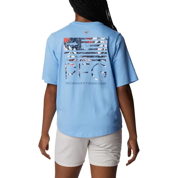 imageColumbia Womens Bramley Bay Relaxed TeeAgate BlueFish Star Marlin Graphic