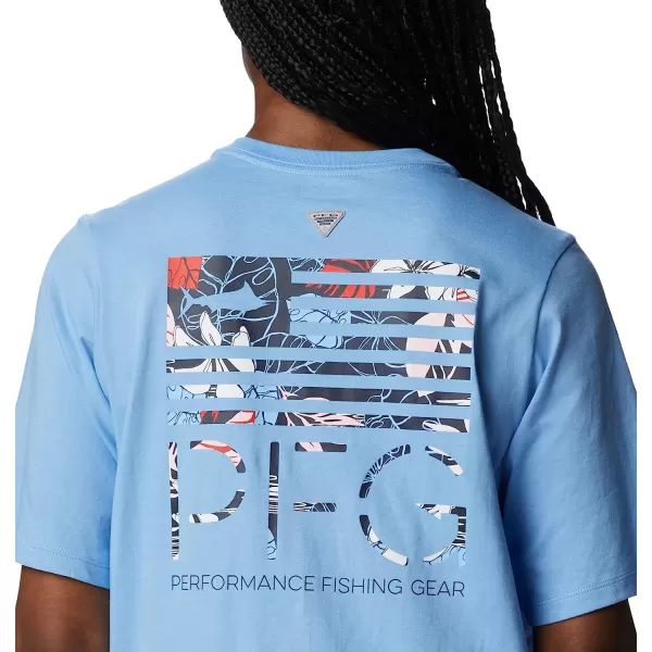 imageColumbia Womens Bramley Bay Relaxed TeeAgate BlueFish Star Marlin Graphic