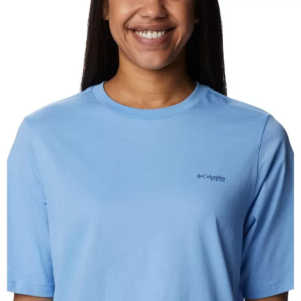 imageColumbia Womens Bramley Bay Relaxed TeeAgate BluePfg Triangle Graphic