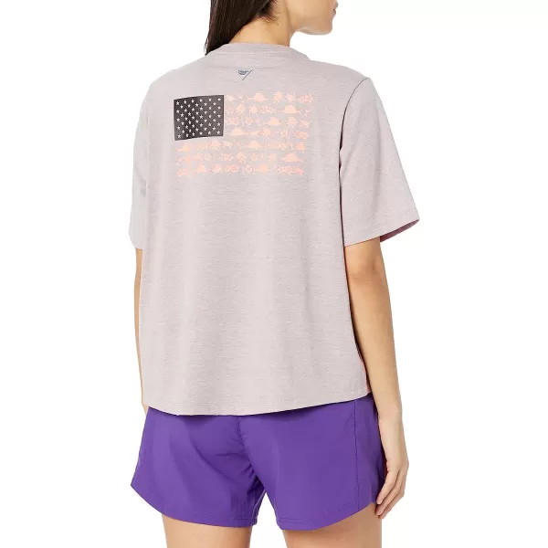 imageColumbia Womens Bramley Bay Relaxed TeeColumbia Grey HeatherFish Friends Flag