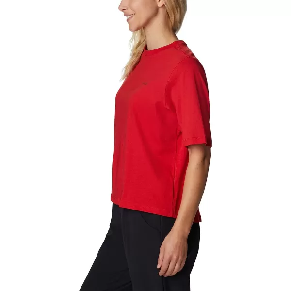 imageColumbia Womens Bramley Bay Relaxed TeeRed SparkPfg Triangle Fill Ombre