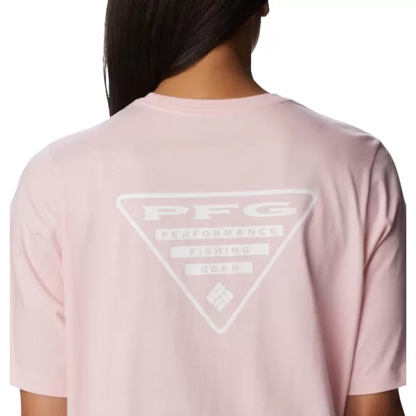 imageColumbia Womens Bramley Bay Relaxed TeeSatin PinkPfg Triangle Graphic