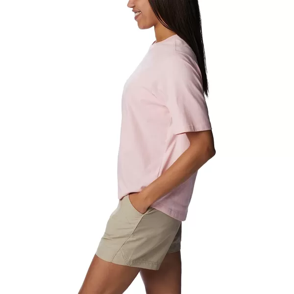imageColumbia Womens Bramley Bay Relaxed TeeSatin PinkPfg Triangle Graphic