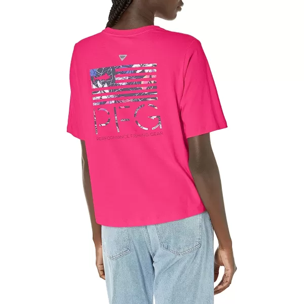 imageColumbia Womens Bramley Bay Relaxed TeeUltra PinkFish Star Marlin Graphic