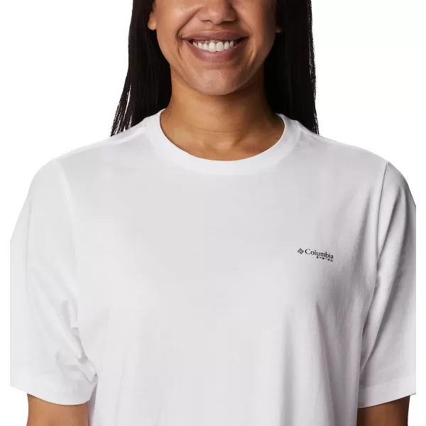 imageColumbia Womens Bramley Bay Relaxed TeeWhiteFish Friends Flag Graphic