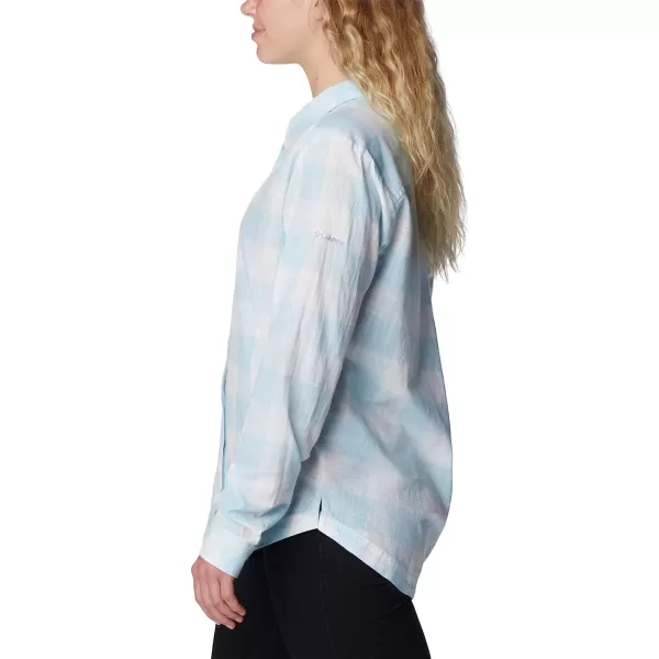 imageColumbia Womens Camp Henry Iii Long Sleeve ShirtSpring BlueBuffalo Check