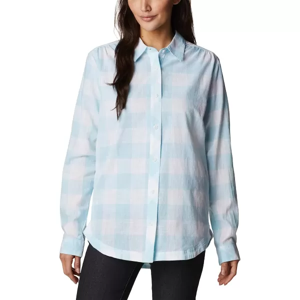 imageColumbia Womens Camp Henry Iii Long Sleeve ShirtSpring BlueBuffalo Check