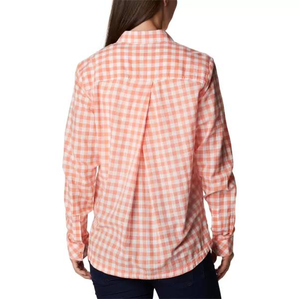 imageColumbia Womens Camp Henry Iii Ls ShirtCoral Reef Gingham