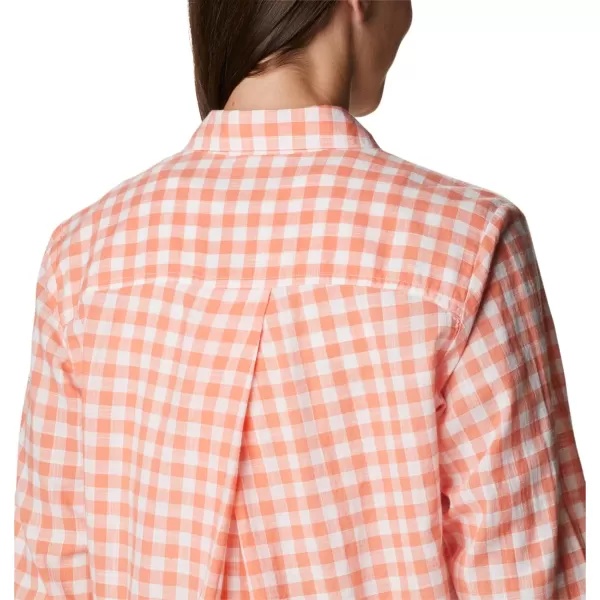 imageColumbia Womens Camp Henry Iii Ls ShirtCoral Reef Gingham