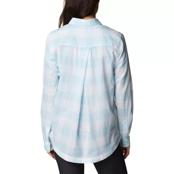imageColumbia Womens Camp Henry Iii Ls ShirtSpring BlueBuffalo Check