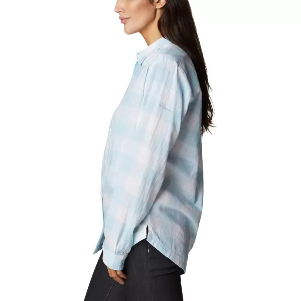 imageColumbia Womens Camp Henry Iii Ls ShirtSpring BlueBuffalo Check