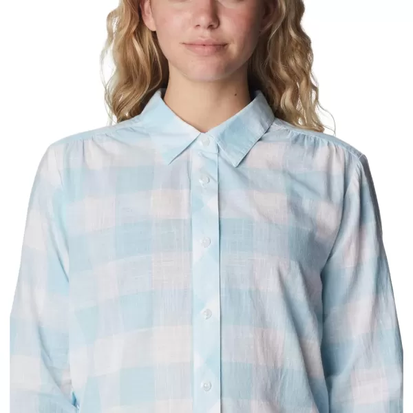 imageColumbia Womens Camp Henry Iii Ls ShirtSpring BlueBuffalo Check